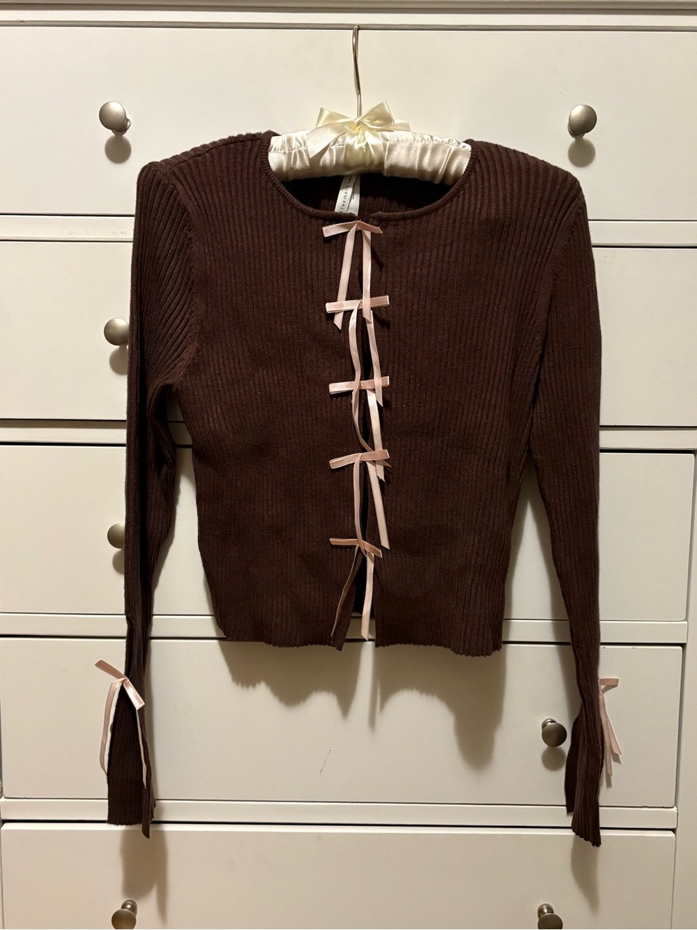 Coquette ribbon sweatshirt